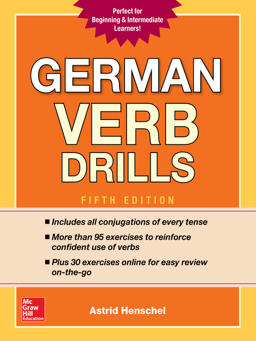 Title details for German Verb Drills by Astrid Henschel - Wait list